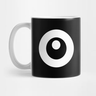 Scared Cartoon Eyes in the Dark Mug